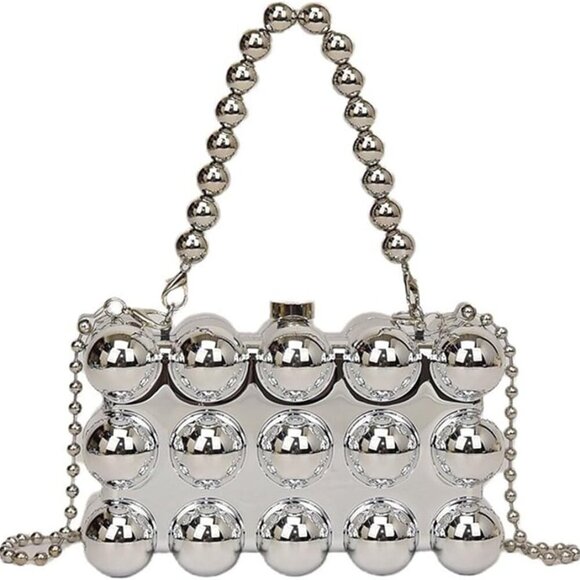 Women Acrylic Evening Clutch Box Purse Marble Handbag for Wedding Cocktail Party - Picture 1 of 7